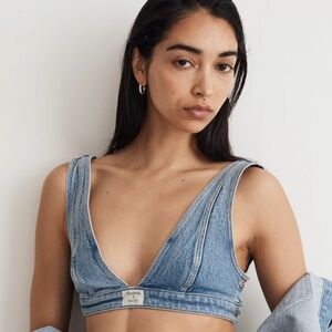 Madewell x Molly Dickson Denim Bralette